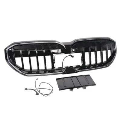 Griglia Anteriore Nera Lucida con LED per BMW Serie 5 G60 G61 2023