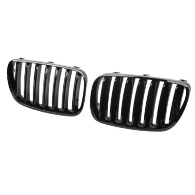 Griglia Anteriore Nera Lucida Doppia Barra per BMW X3 E83 Facelift