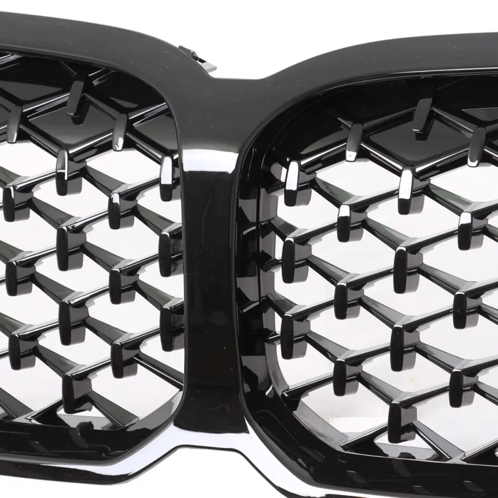 Griglia Anteriore Nera Lucida Mesh per BMW Serie 1 F40