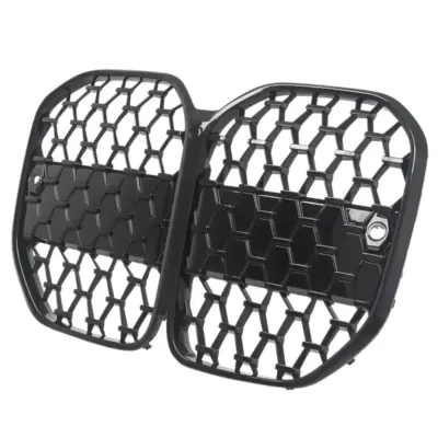 Griglia Anteriore Nera Lucida Mesh per BMW Serie 4 G22 G23