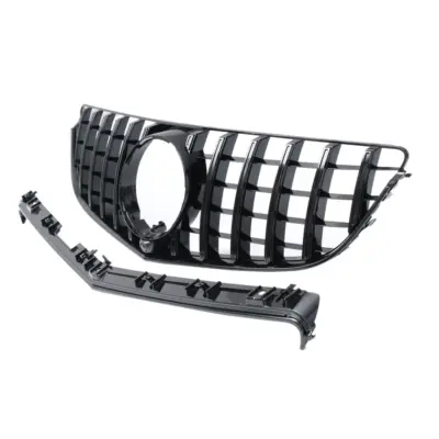 Griglia Anteriore Nera Lucida Panamericana per Mercedes Classe E Coupe C207