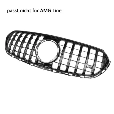 Griglia Anteriore Nera Lucida Panamericana per Mercedes GLC X254 C254