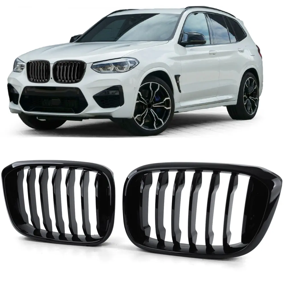 Griglia Anteriore Nera Lucida per BMW X3 G01 X4 G02 2017-2021
