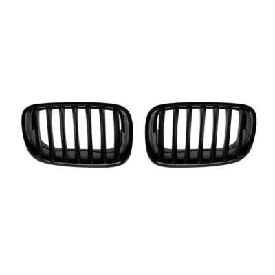 Griglia Anteriore Nera Lucida per BMW X5 E70 2007-2013 X6 E71 2008-2013