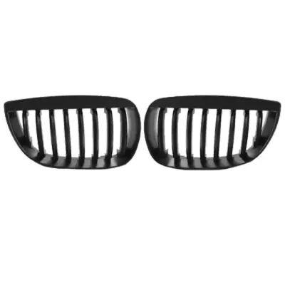Griglia Anteriore Nera Opaca 2 Pezzi per BMW 1 E81 E82 E87 E88 04-07
