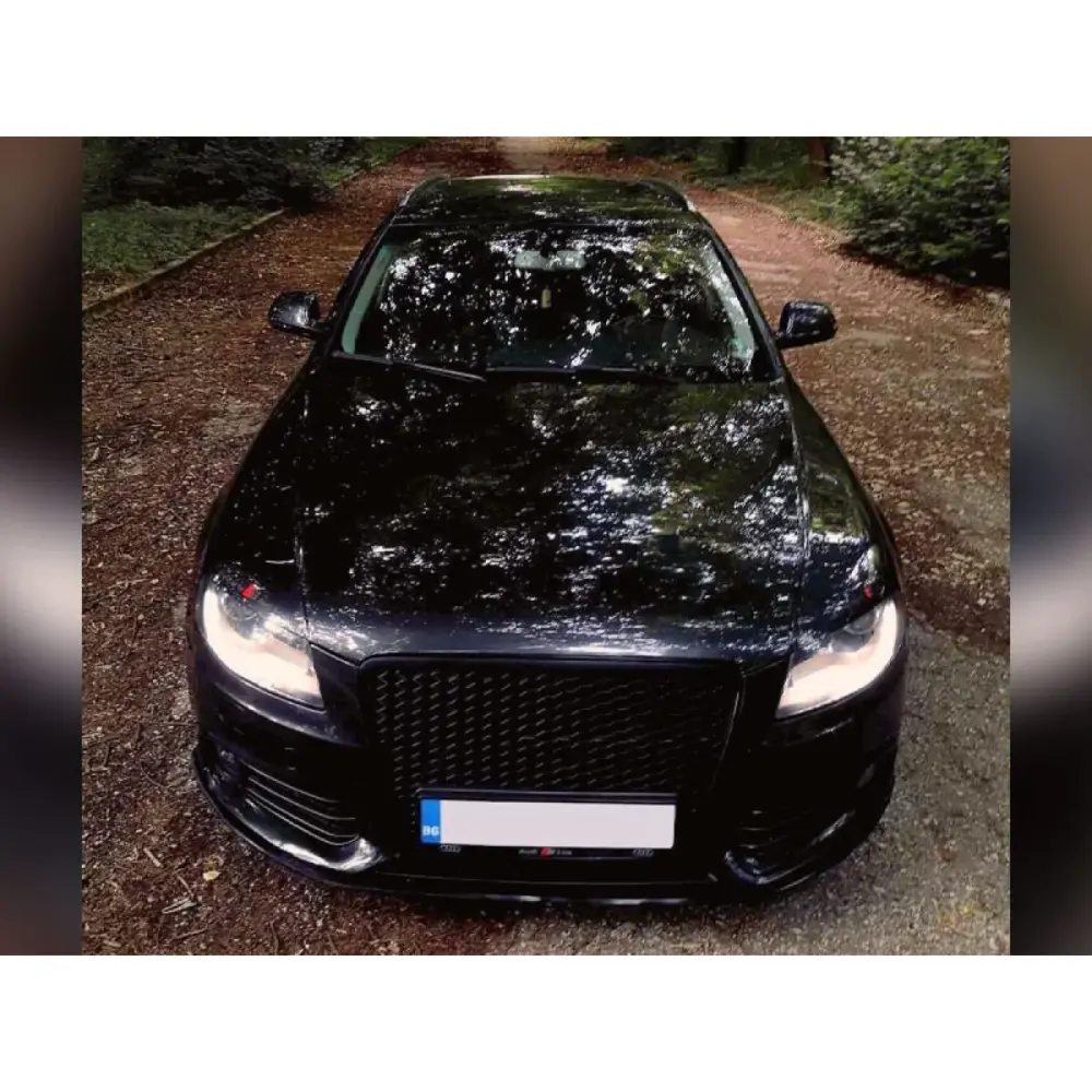 Griglia Anteriore Nera Opaca RS per Audi A4 B8 Berlina Station 2008-2011