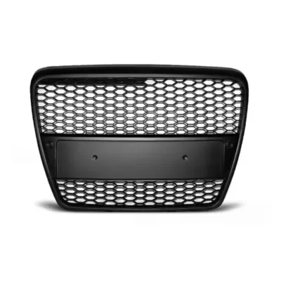 Griglia Anteriore Nera Opaca RS per Audi A6 C6 2004-2008 con PDC