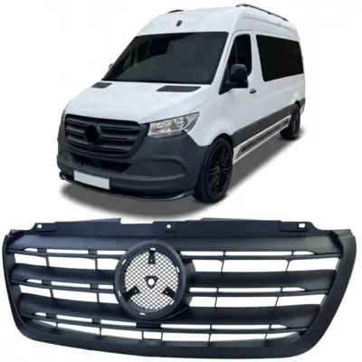 Griglia Anteriore Nera per Mercedes Sprinter W907 W910 2018-2024
