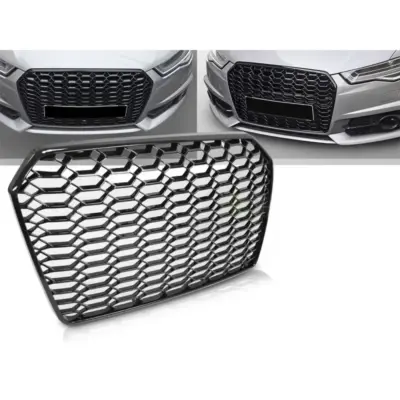 Griglia Anteriore Nera RS per Audi A6 C7 Berlina e Avant 2014-2018