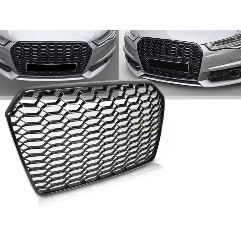 Griglia Anteriore Nera RS per Audi A6 C7 Berlina e Avant 2014-2018