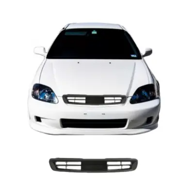 Griglia Anteriore Nera Senza Logo per Honda Civic 3D 4D 95-96