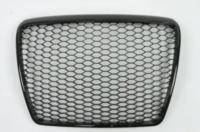 Griglia Anteriore Nido D'ape Nero Lucido per Audi A6 C6 08-11