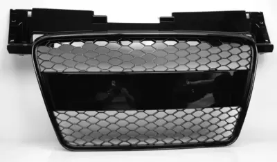 Griglia Anteriore Nido D'ape Nero Lucido per Audi Tt 8J 08-14