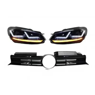 Griglia Anteriore R20 Design per Volkswagen Golf 6 Vi 2008-2012 Xenon LED