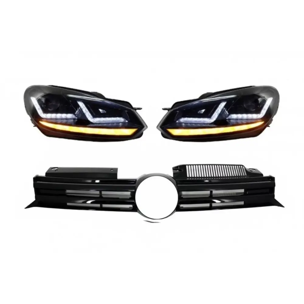Griglia Anteriore R20 Design per Volkswagen Golf 6 Vi 2008-2012 Xenon LED