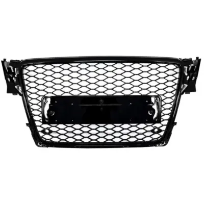 Griglia Anteriore Senza Logo RS4 Nero Lucido per Audi A4 B8 2008-2011