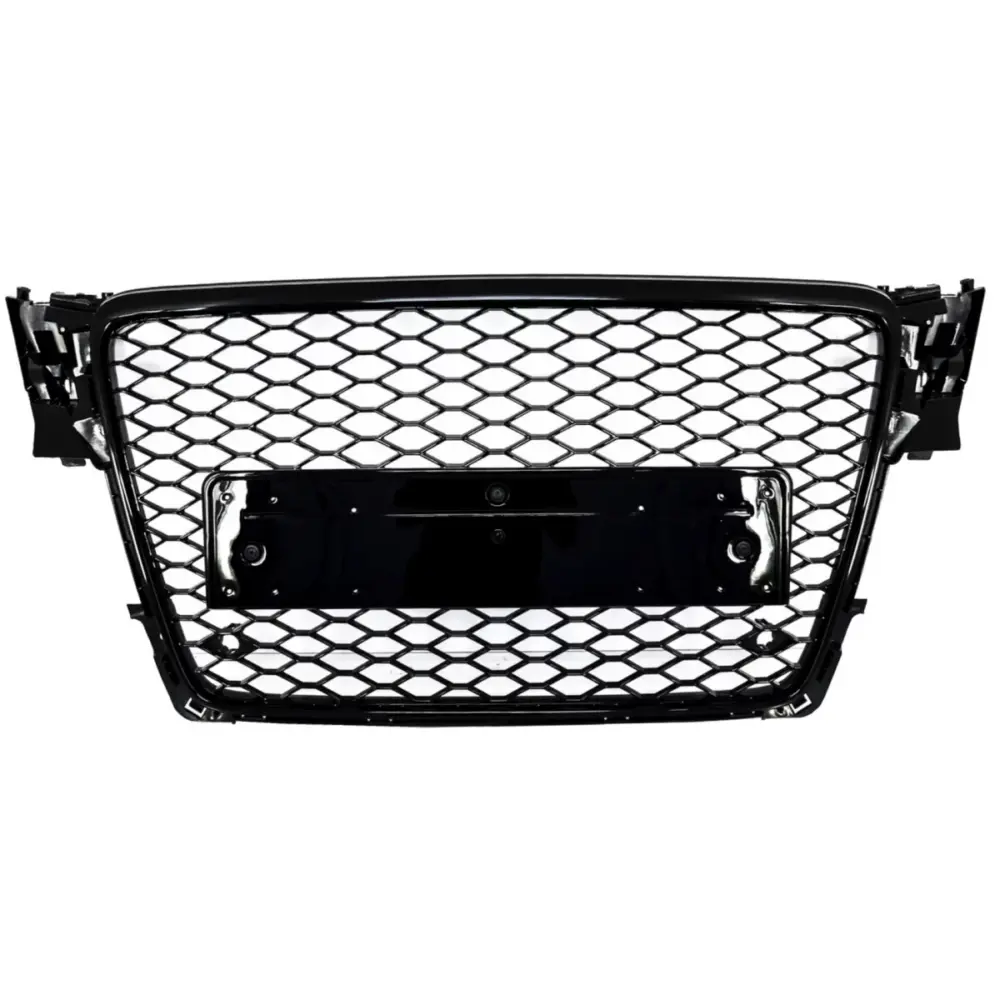 Griglia Anteriore Senza Logo RS4 Nero Lucido per Audi A4 B8 2008-2011
