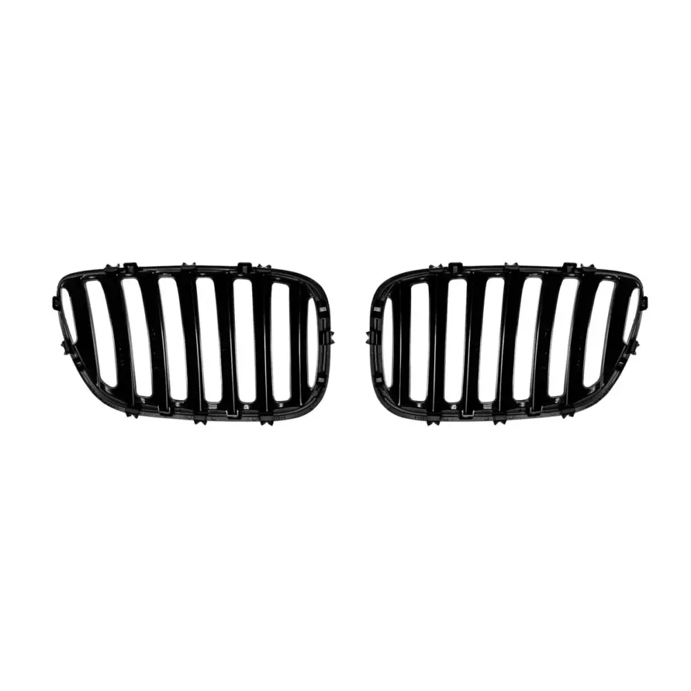 Griglia Anteriore Singola Nera Lucida per BMW X5 E53 2004-2007