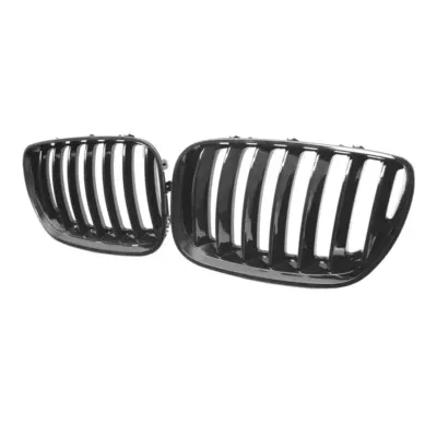 Griglia Anteriore Singola Nera Lucida per BMW X5 E53 Facelift