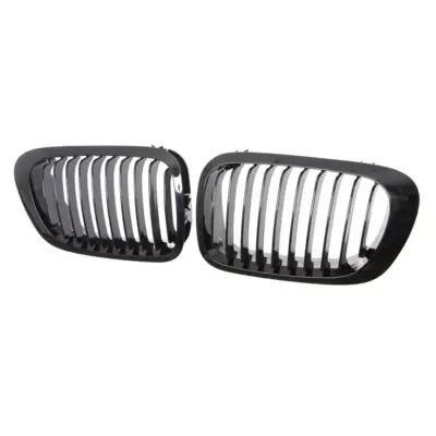 Griglia Anteriore Singolo Listello Nero Lucido per BMW Serie 3 E46 Coupé