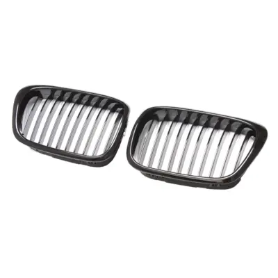Griglia Anteriore Singolo Listello Nero Lucido per BMW Serie 5 E39