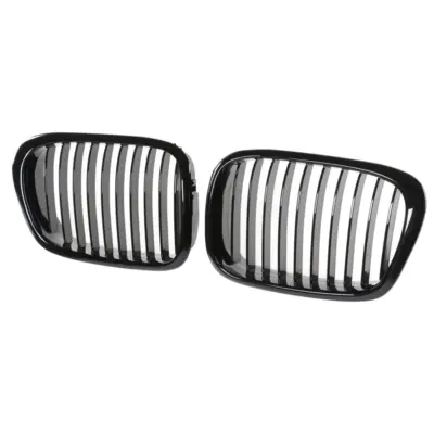 Griglia Anteriore Singolo Listello Nero Lucido per BMW Serie 5 E39 Pre-facelift