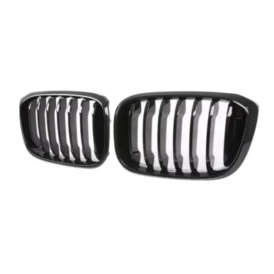 Griglia Anteriore Singolo Listello Nero Lucido per BMW X3 G01 G02 Pre-restyling
