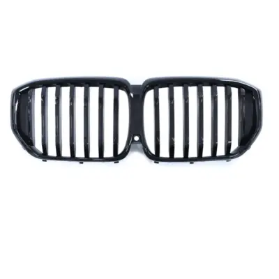 Griglia Anteriore Singolo Listello Nero Lucido per BMW X5 G05 Facelift