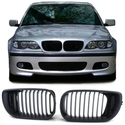 Griglia Anteriore Sportiva Nera per BMW Serie 3 E46 2001-2005