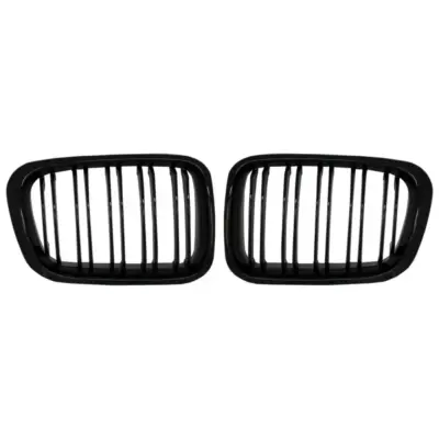 Griglia Centrale Doppia M Design Piano Nero per BMW Serie 3 E46 1998-2001