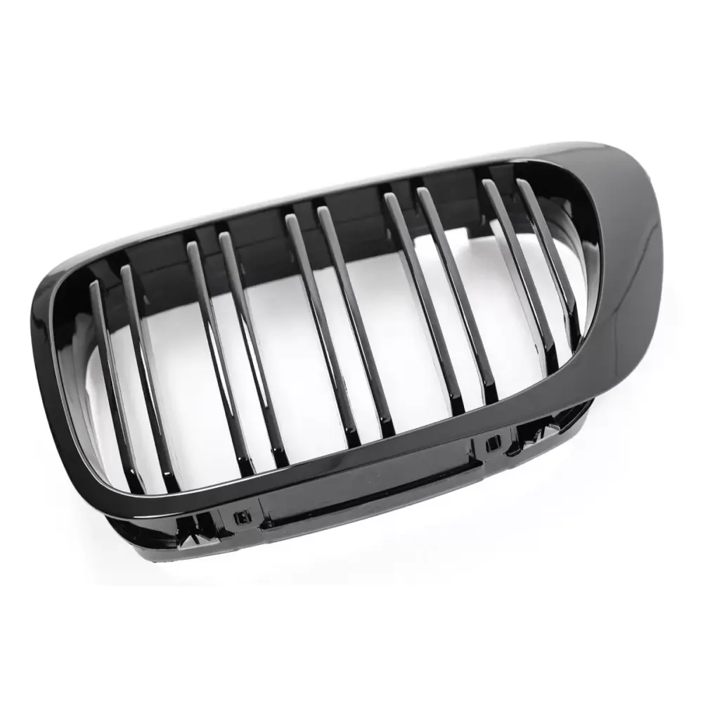 Griglia Centrale Doppia Stripe Nero Lucido per BMW Serie 3 E46 Coupe Cabrio