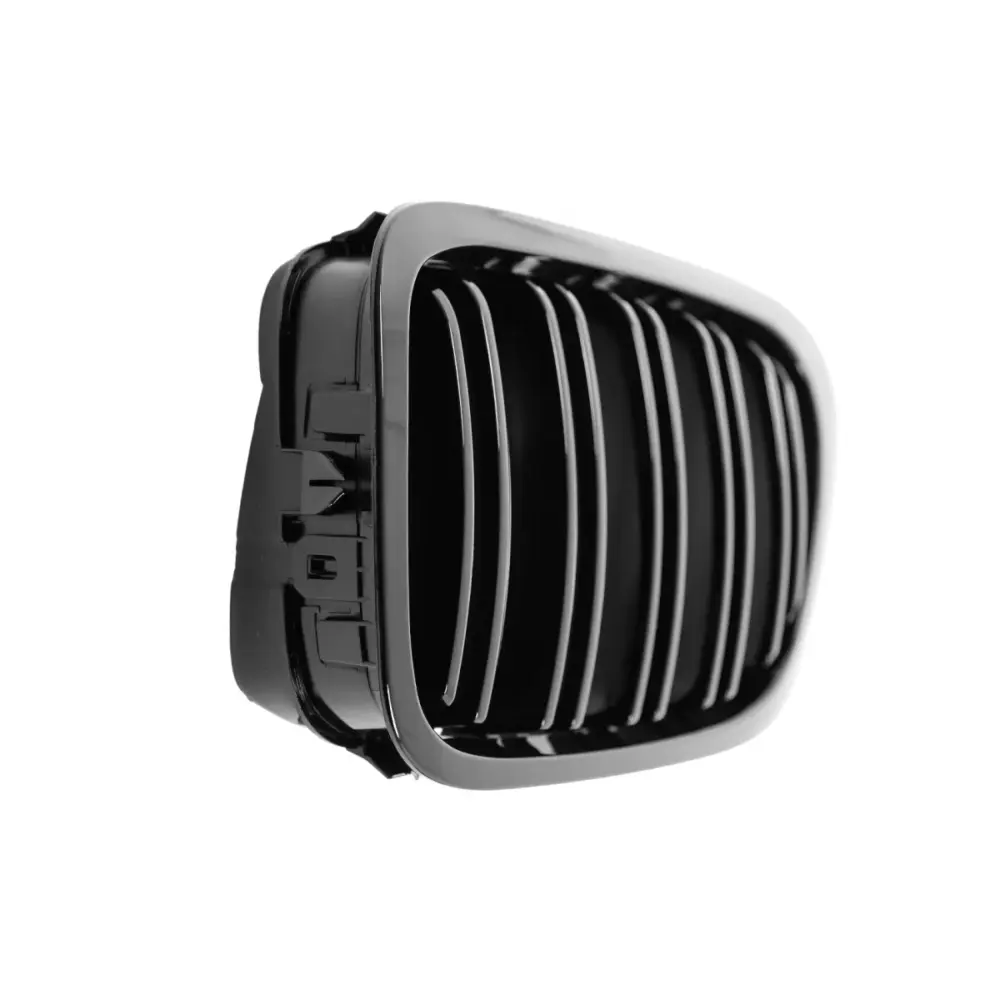 Griglia Centrale Doppia Stripe Nero Lucido per BMW Serie 3 E46 Coupe Cabrio