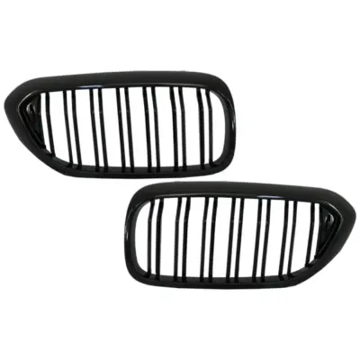 Griglia Centrale Doppia Stripe Nero Lucido per BMW Serie 5 G30 G31 2017-2019