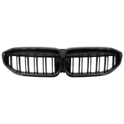 Griglia Centrale Nera Lucida con LED per BMW Serie 3 G20 G21 2019-2022