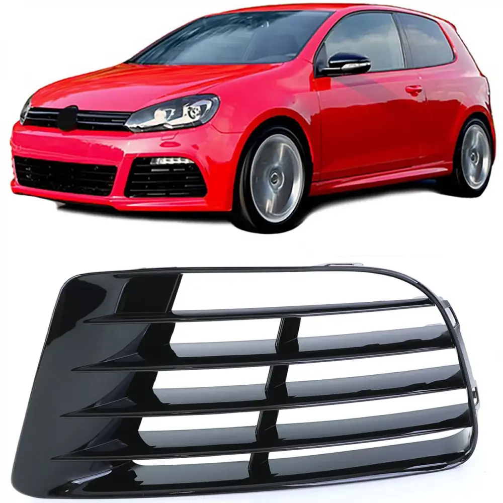 Griglia Copertura Ventilazione Anteriore Sinistra Nera per VW Golf 6 5K1 09-13