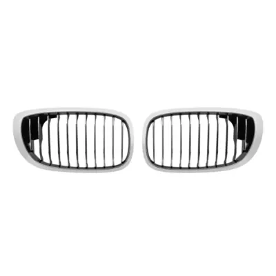 Griglia Cromata Nera Anteriore per BMW Serie 3 E46 Coupe Cabrio 2003-2006