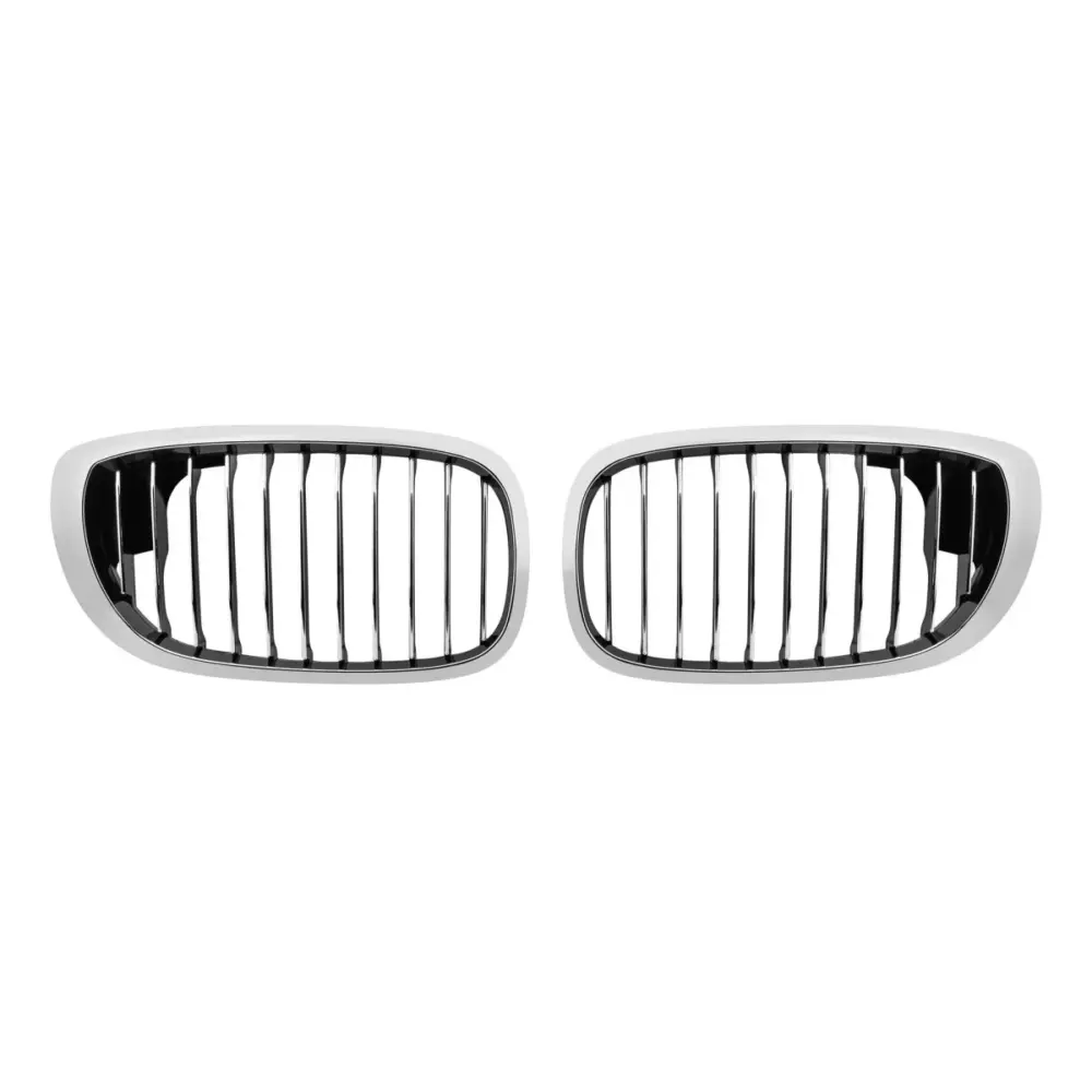 Griglia Cromata Nera Anteriore per BMW Serie 3 E46 Coupe Cabrio 2003-2006