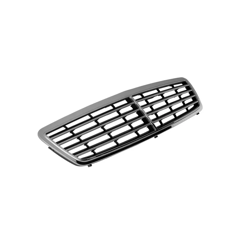 Griglia Cromata Nera Anteriore per Mercedes Classe C W203 2000-2004