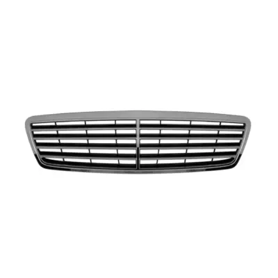 Griglia Cromata Nera Anteriore per Mercedes Classe C W203 2000-2004