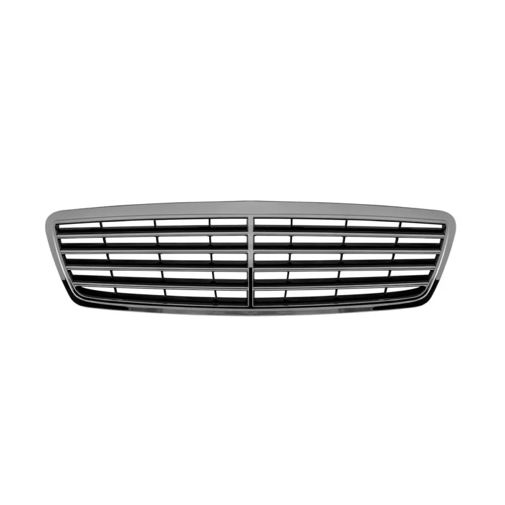 Griglia Cromata Nera Anteriore per Mercedes Classe C W203 2000-2004