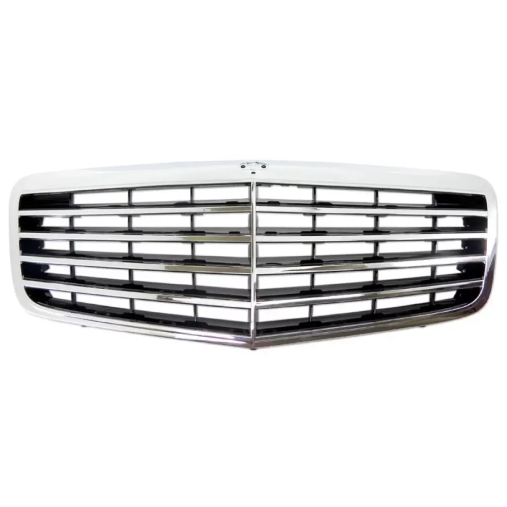 Griglia Cromata Nera Anteriore per Mercedes Classe E W211 2007-2009