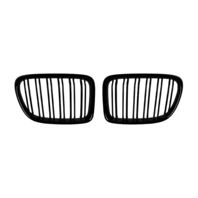 Griglia Doppia a Listelli Neri Anteriore per BMW X1 E84 2009-2015