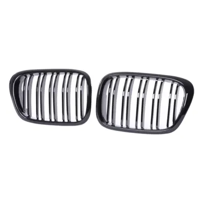 Griglia Doppia Anteriore Nera Lucida per BMW Serie 5 E39