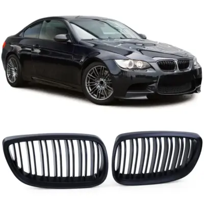 Griglia Doppia Barra Nera per BMW Serie 3 E92 E93 (2005-2010) in ABS