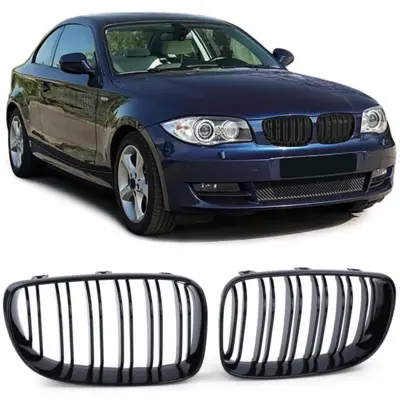 Griglia Doppia Barra Performance Lucida per BMW E81 E82 E87 E88 dal 2007