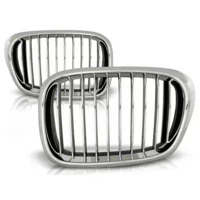 Griglia Doppia Cromata Rigata per BMW Serie 5 E39 Berlina Touring 95-03