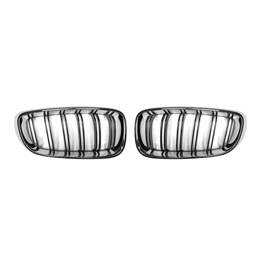 Griglia Doppia Listello Cromato Nero Anteriore BMW Serie 3 GT F34 2013-2016
