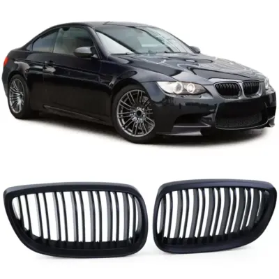 Griglia Doppia Nera Anteriore per BMW Serie 3 E92 E93 2005-2010