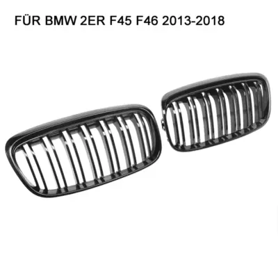 Griglia Doppia Nera Lucida Anteriore per BMW Serie 2 Active Tourer F45 F46