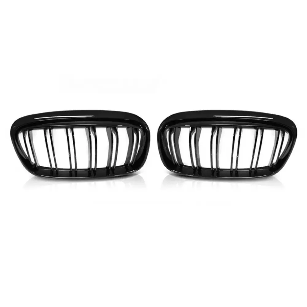 Griglia Doppia Nera Lucida Anteriore per BMW Serie 2 F45 2014-2018